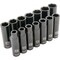 Dynamic 1/2" Dr 14Pcs 6 Point, Deep Impact, Metric Socket Set, 10mm - 23mm D018022 - alternate 1